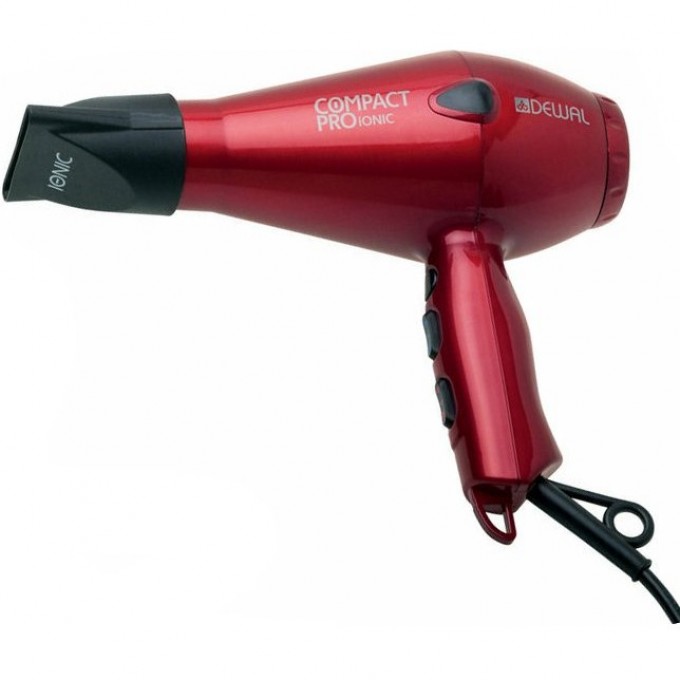 Фен 2000 Вт Compact Pro ionic DEWAL 03-6008-Red*