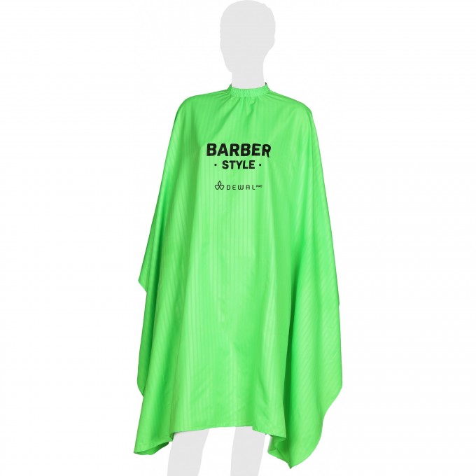 Пеньюар для стрижки DEWAL BARBER STYLE NEON 140 х 158 см AA02BS GREEN